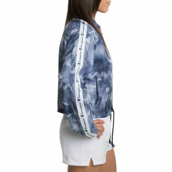 Champion Coaches Jacket Indigo "Demin Logo" Women S and M NWT - Picture 5 of 8